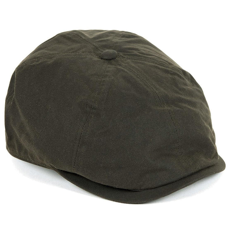 Portland Bakerboy Olive - Cappellino a Coppola Marrone FW22-MHA0566-OL71  BARBOUR 