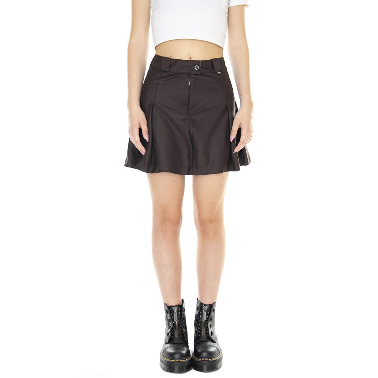 W' Elizaville Skirt Dark Brown - Gonna Marrone DK0A4Y1SDBX1  DICKIES 
