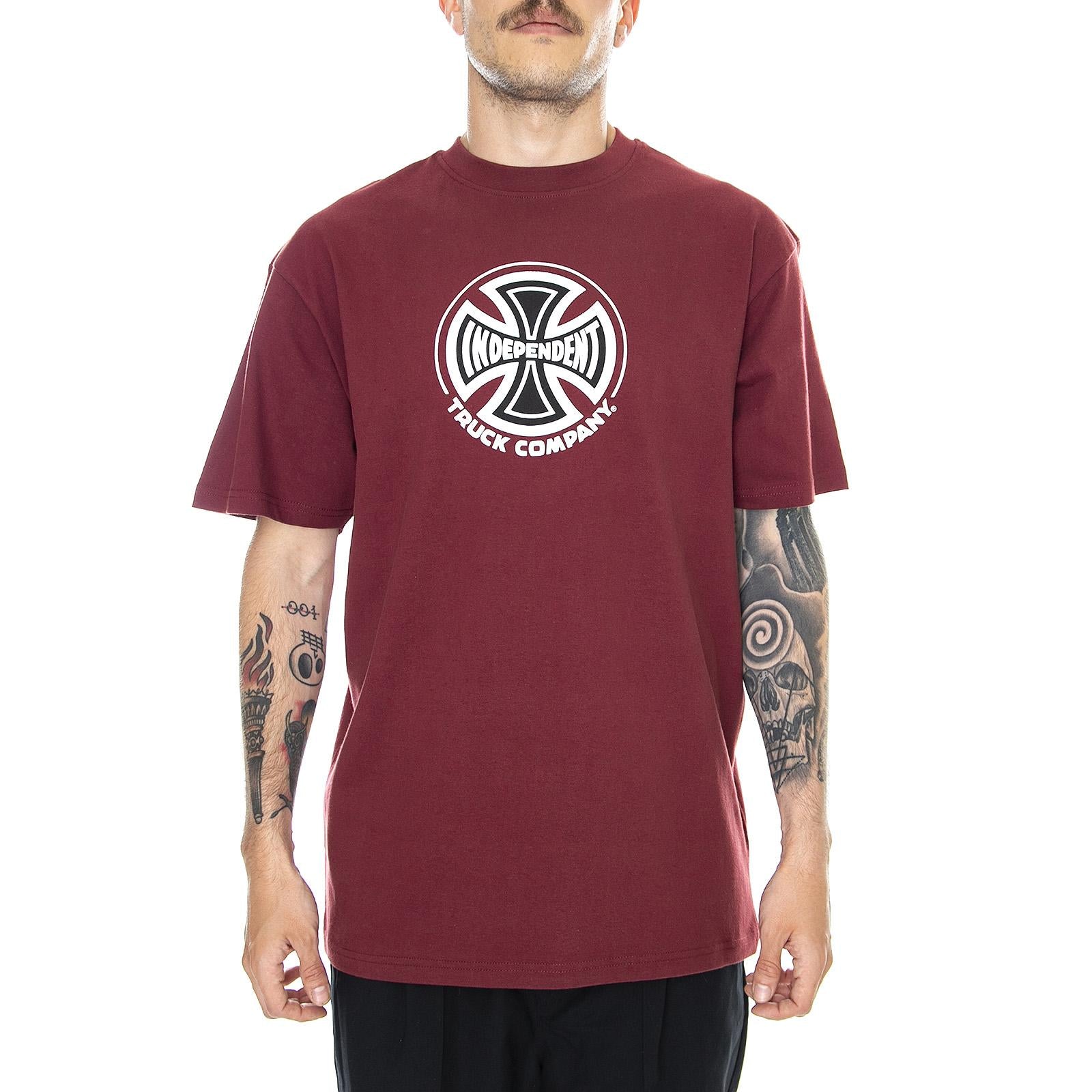  Truck Co T-Shirt-Burgundy  INDEPENDENT 