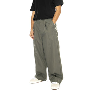 Oliver Pleated Pant Tea Leaf - Pantaloni Uomo Verdi 142020243-TEA LEAF  OBEY 