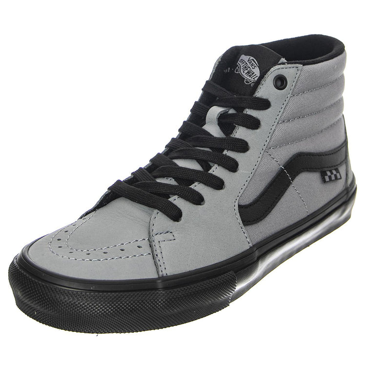 MN Skate SK8-Hi Nubuck Washed Blue / Black - Scarpe Stringate Profilo Alto Uomo Grigie VN0A5FCCG0E1  VANS 