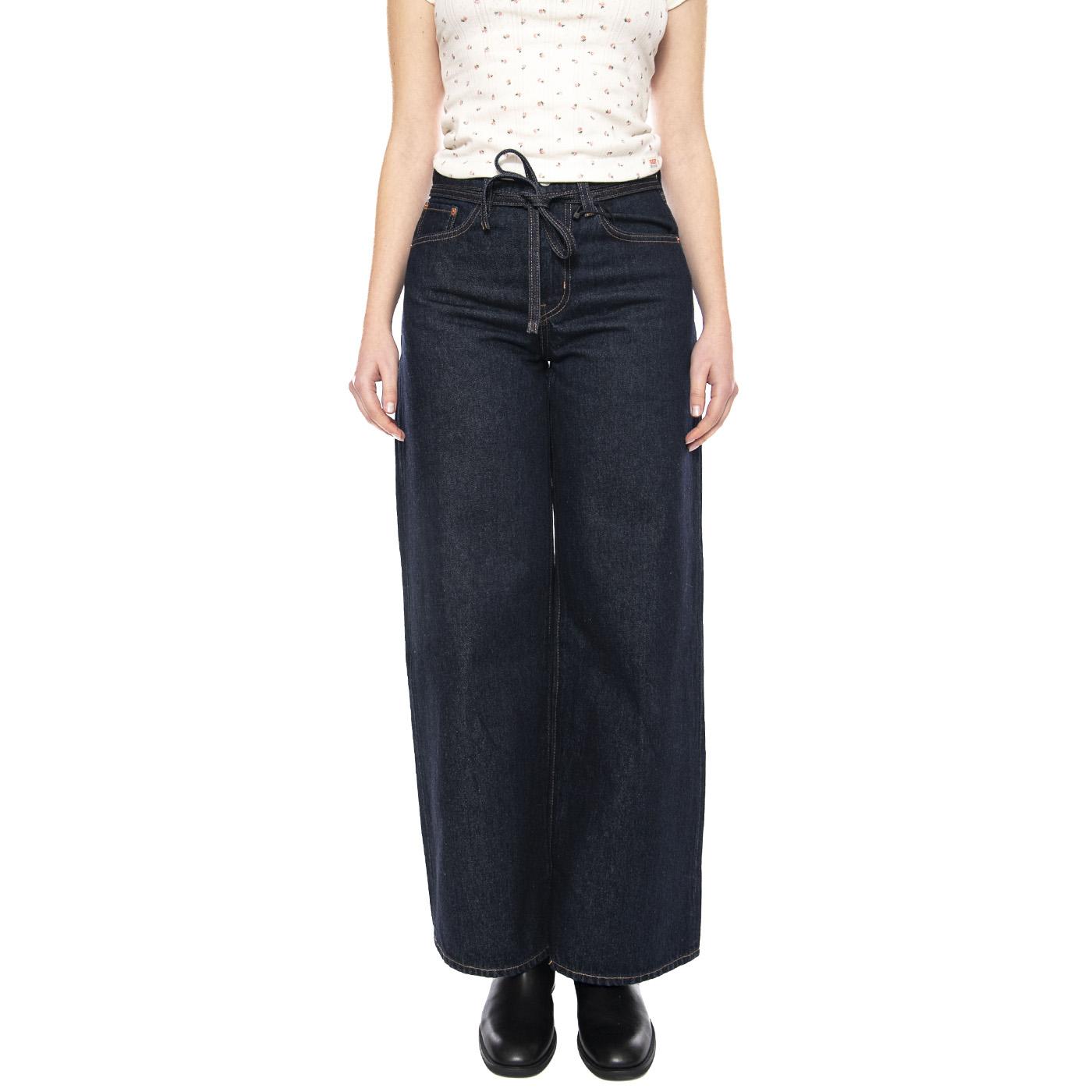 XL Straight - Good Grades Tencel - Pantaloni Donna Dark Indigo Blu A8701 0007 LEVIS 