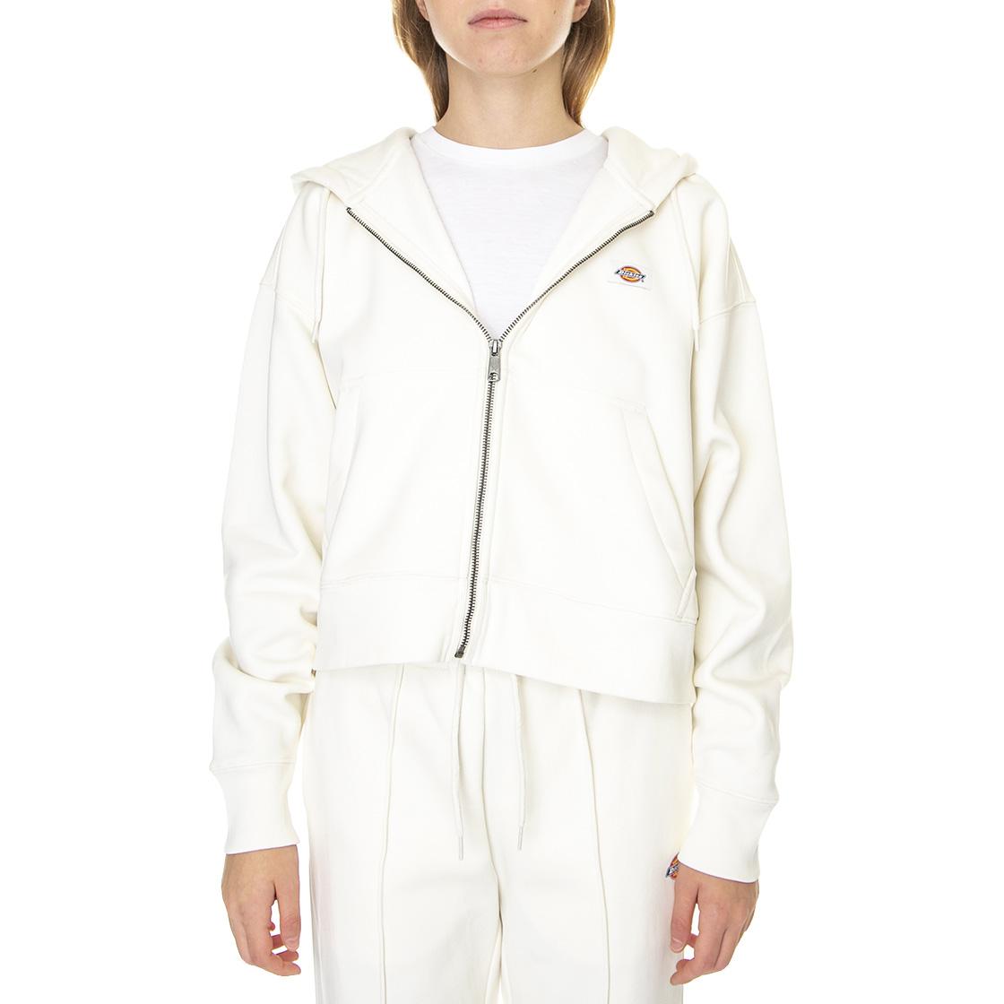 Oakport Zip Hoodie Ecru - Felpa con Cappuccio e Zip Donna Bianca DK0A4Y1ZECR1  DICKIES 