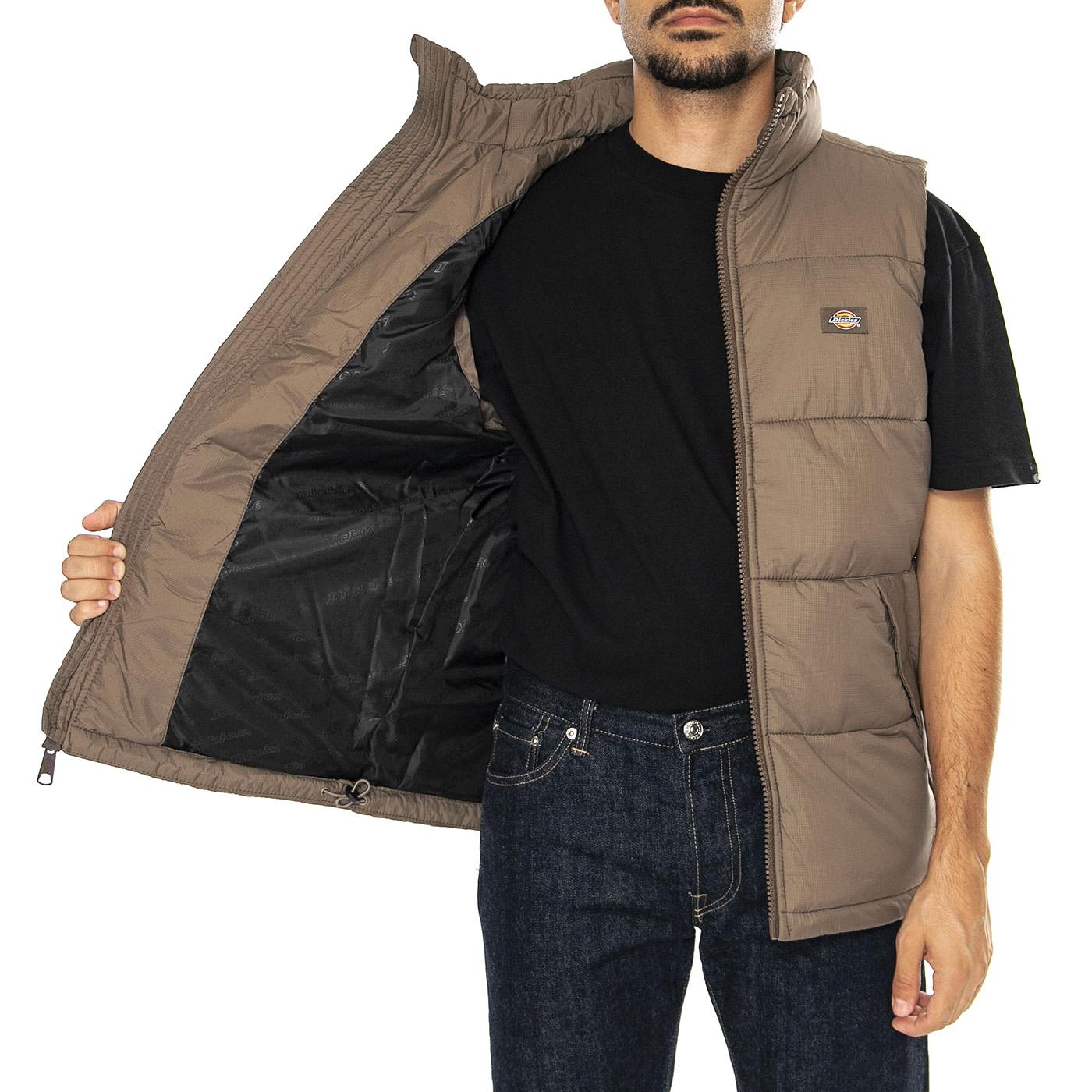 Waldenburg Vest Mushroom - Giacca Smanicata Uomo Marrone DK0A4Y2KMR11  DICKIES 