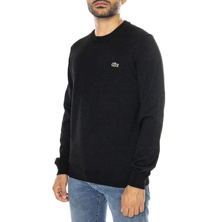 Pullover AH3225-031 Black - Maglione Girocollo Uomo Nero AH3225-031  LACOSTE 