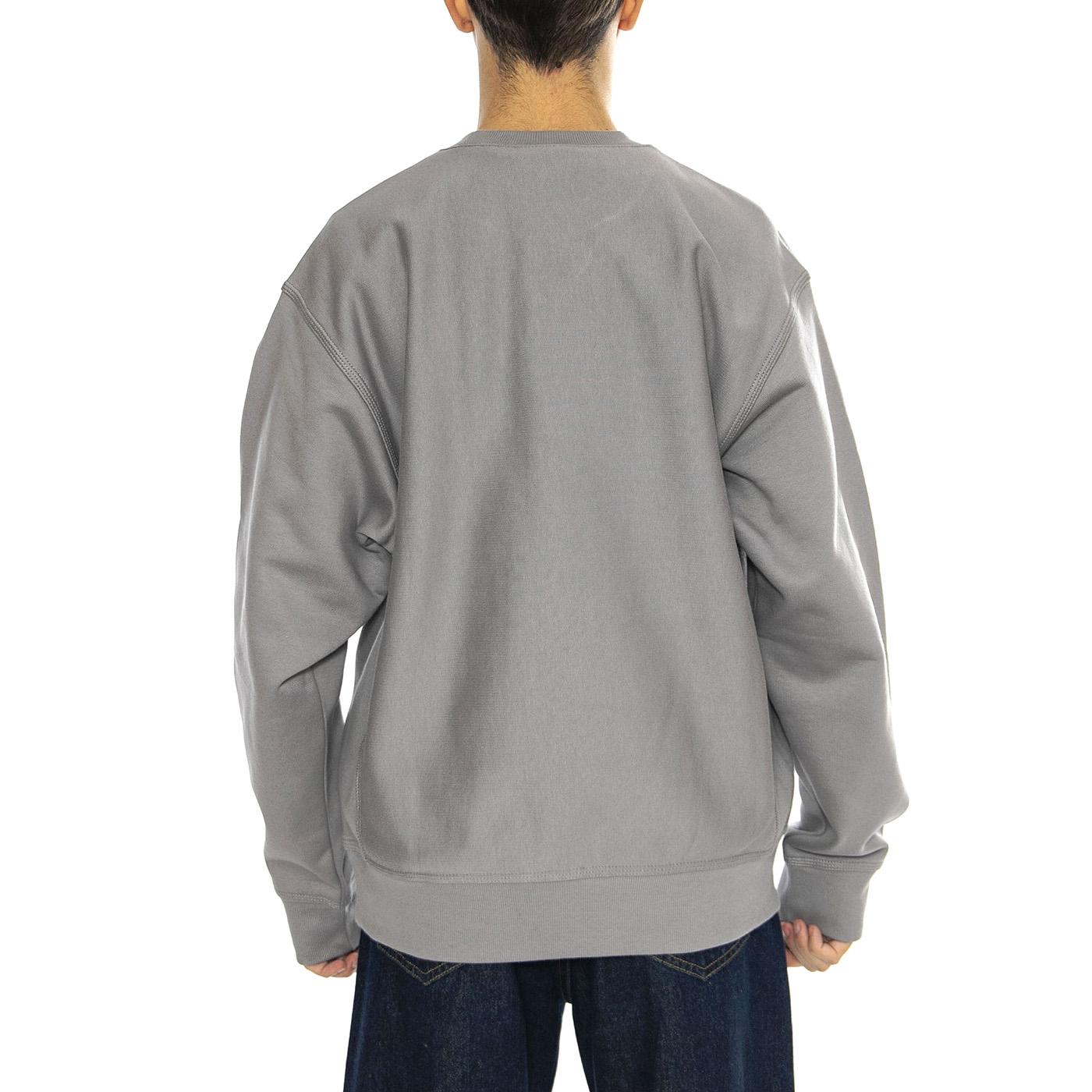 American Script Sweat Yosemite - Felpa Girocollo Uomo Grigia I025475.2LRXX  CARHARTT WIP 