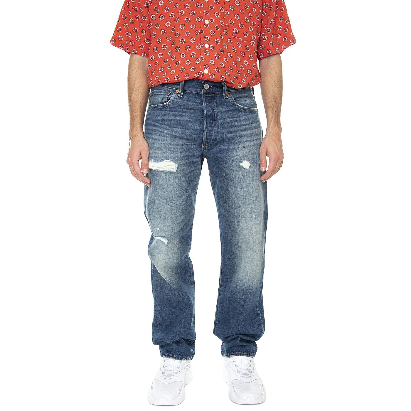 501 Levi's Original 1978 Richie Dx Med Indigo Worn In - Pantaloni Denim Jeans Uomo Blu 00501-3383 . LEVIS 