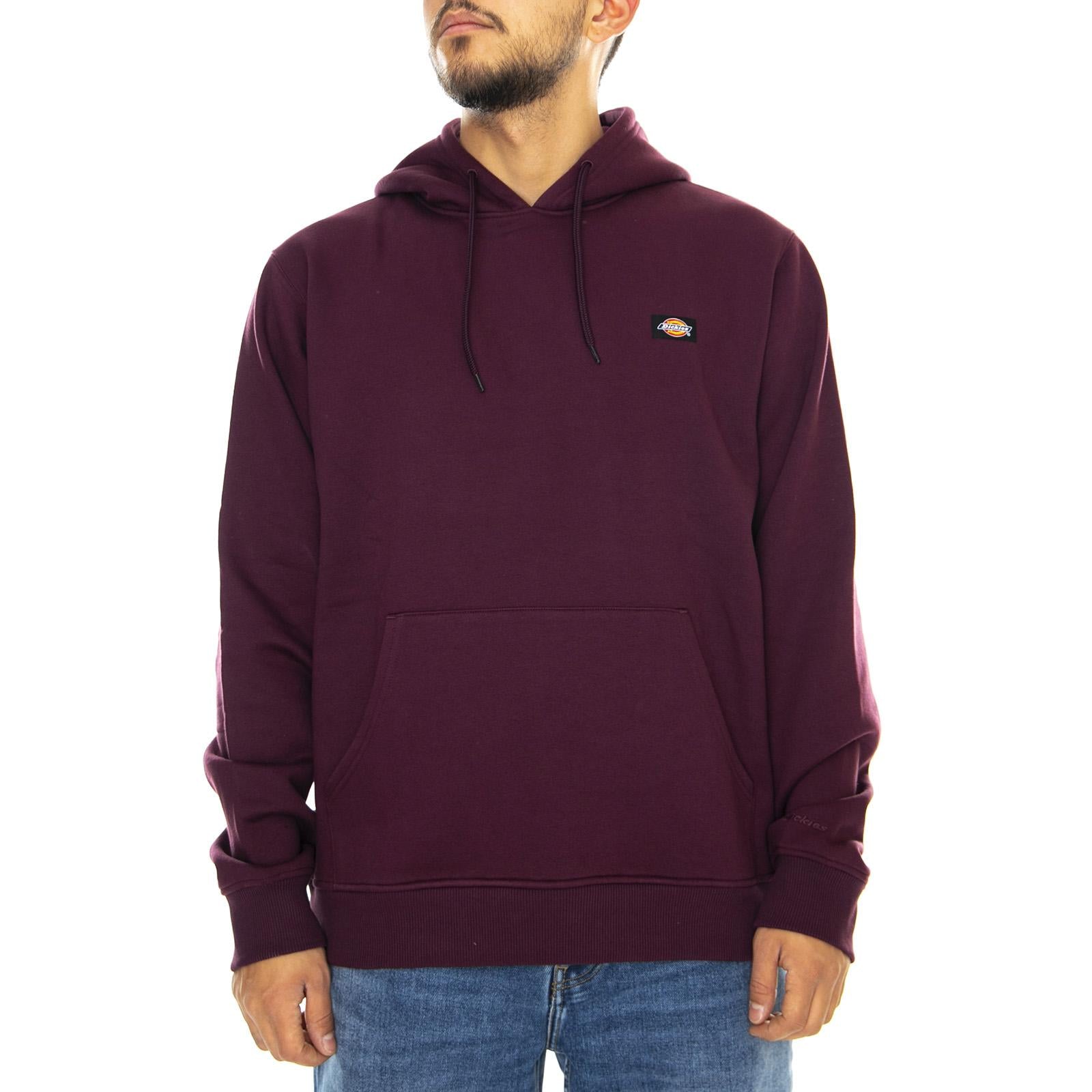 Oklahoma Hoodie - Maroon - Felpa con Cappuccio Uomo Bordeaux 03 200186-MR . DICKIES 