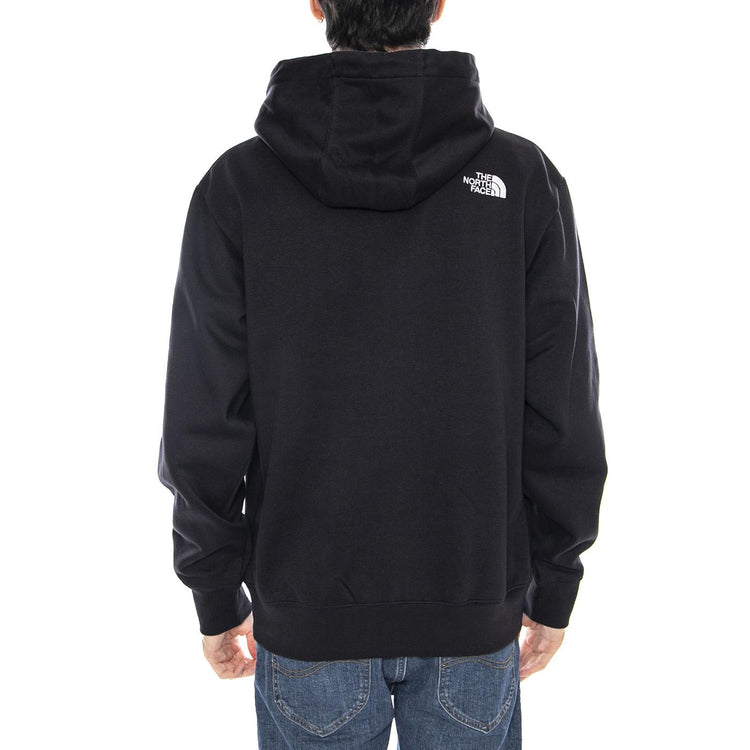M Essential Relaxed Hoodie Black - Felpa con Cappuccio Uomo Nera NF0A89ES JK31 THE NORTH FACE 