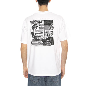 Vintage Fit Graphic Tee - Americas Finest Overalls - Jet Black - Maglietta Girocollo Uomo Bianca 87373 0394 LEVIS 