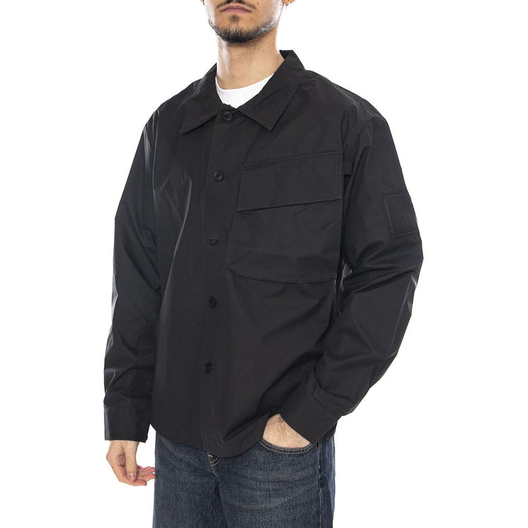 Force Overshirt Black - Giacca Uomo Nera OGQ004-Black . OFF GRID 