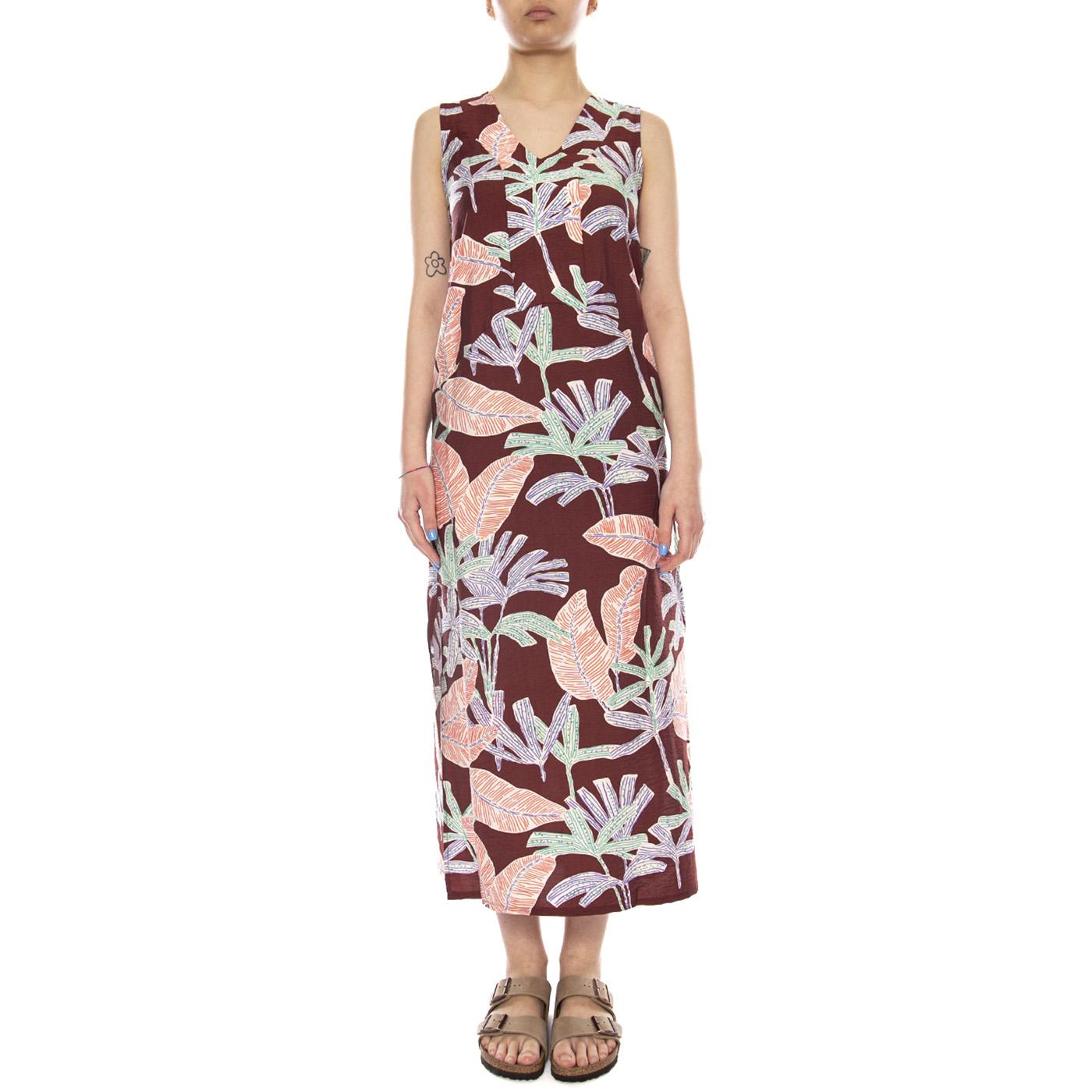 VESTIDO LARGO CON ESTAMPADO MANGLAR FLOWERS - Abito Donna Floreale Lungo 61W/11230 FLW WILD PONY 