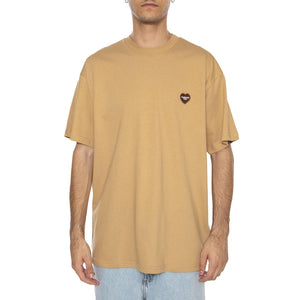 S/S Heart II Hartt T-Shirt Dusty H Brown - Maglietta Girocollo Uomo Marrone I035203.07EXX  CARHARTT WIP 