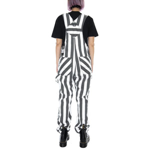 Fredonia Overall - Charcoal Grey / White - Salopette Donna Grigia / Bianca 01310033W-CH . DICKIES 