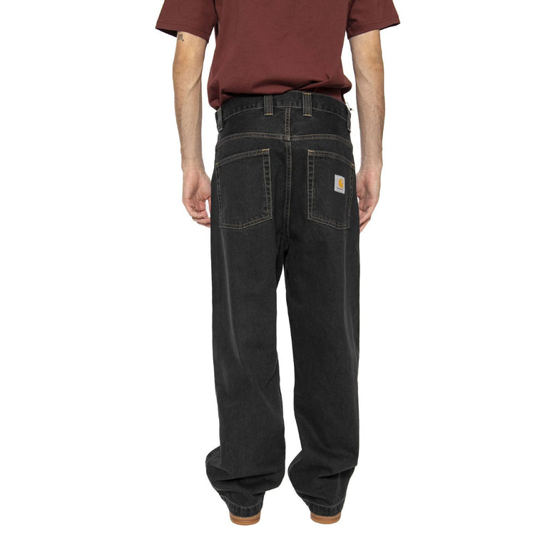 Carhartt WIP Brandon Pant Cotton Smith Jeans Black Stone Washed - Pantaloni Uomo Neri I035893.89.06  CARHARTT WIP 