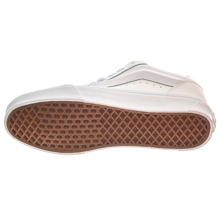 Knu School Leather True White - Scarpe Profilo Basso Uomo Bianche VN0009QCW001  VANS 