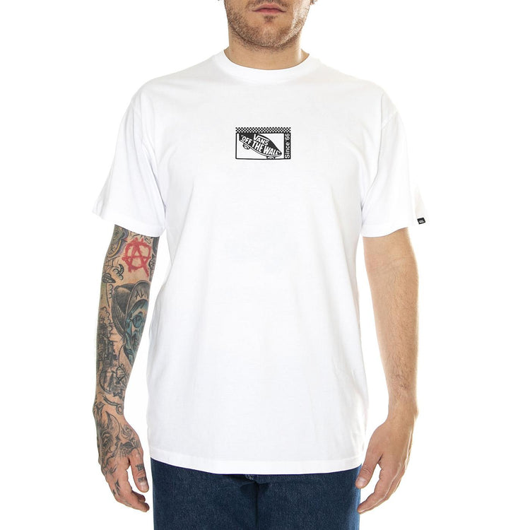 Tech Box SS Tee White - Maglietta Girocollo Uomo Bianca VN000G5NWHT1  VANS 
