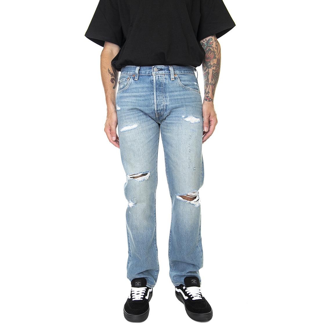 501 Levis Original Z0923 Light Indigo - Pantaloni Denim Jeans Uomo Blu 00501-3324  LEVIS 