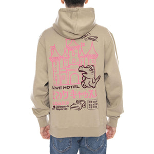 Pink Castle Hoodie Sweat -- Felpa con Cappuccio Uomo Beige I036405. 3FA.67 EDWIN 