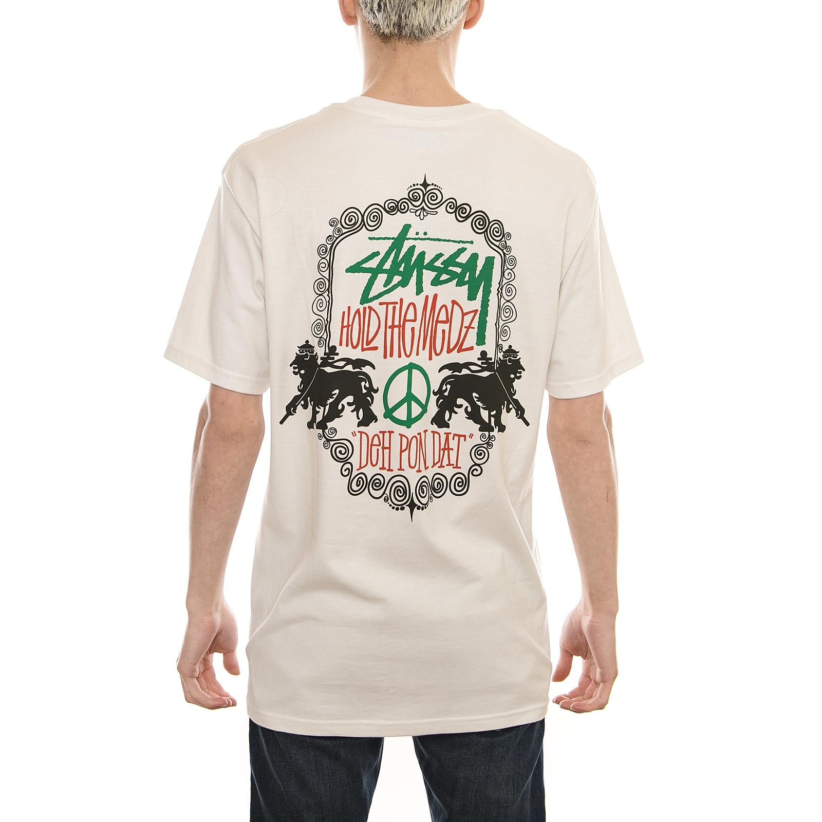 LION SHIELD TEE STONE 1904188-STONE  STUSSY 