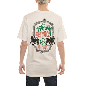 LION SHIELD TEE STONE 1904188-STONE  STUSSY 