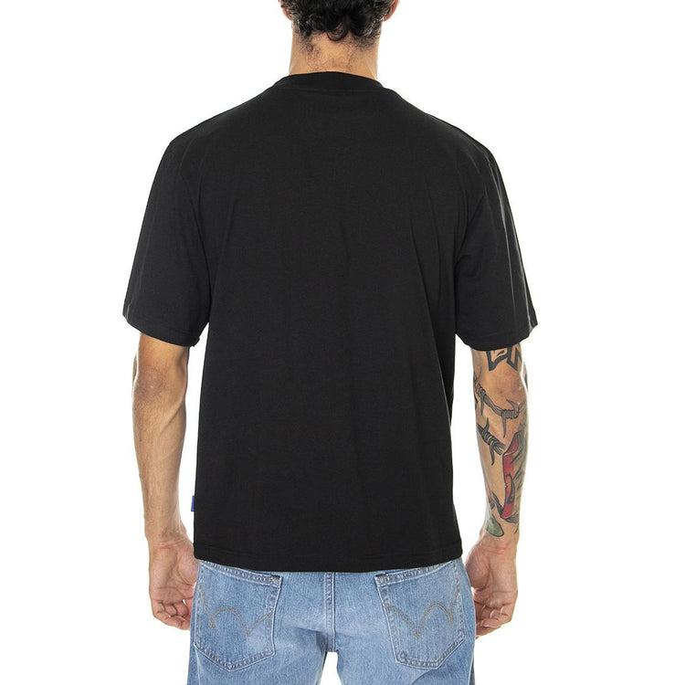 Flow Black - Maglietta Girocollo Uomo Nera S22TFLOW-BLK  USUAL 