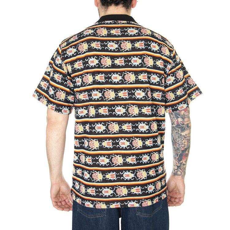 Bugs Jacquard Polo SS Black Multi - Polo Uomo Nera / Multi 131090072-BKM  OBEY 