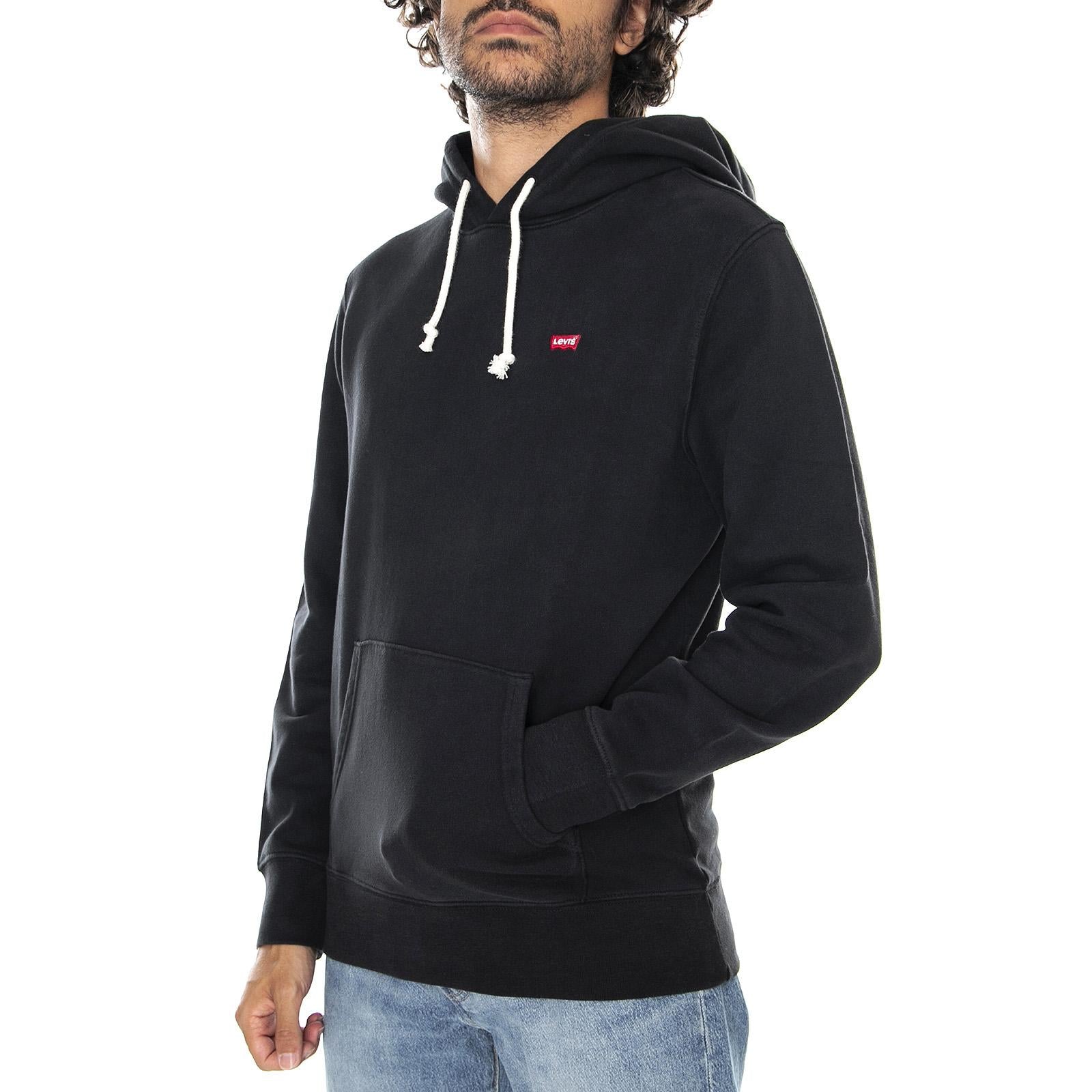 New Original Hoody - Mineral Black - Felpa con Cappuccio Uomo Nera 34581-0001 . LEVIS 