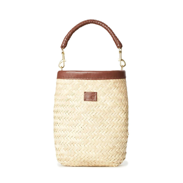 Layla Bag - Beige / Tan - Borsa Iuta Beige / Marrone 05301-TAN . BRIXTON 