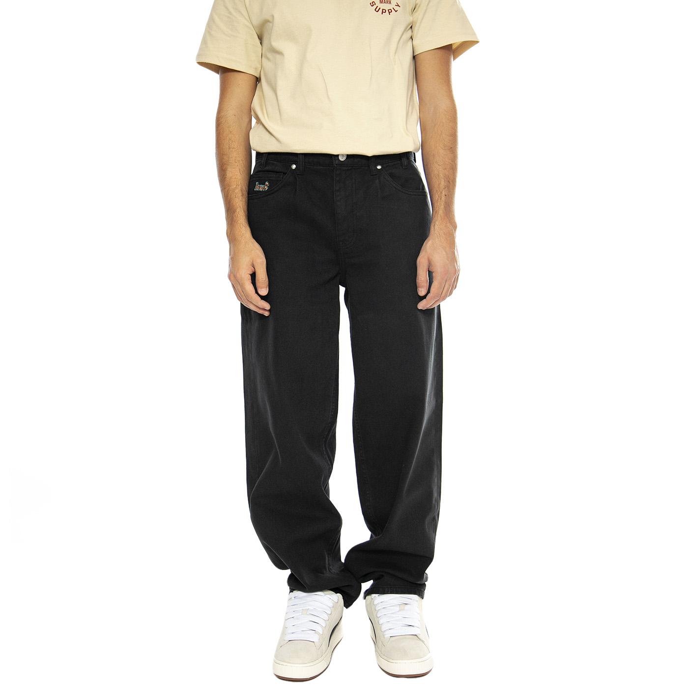 Crome Pant Black Denim - Pantaloni Denim Jeans Uomo Neri PT00242-BLACK  HUF 