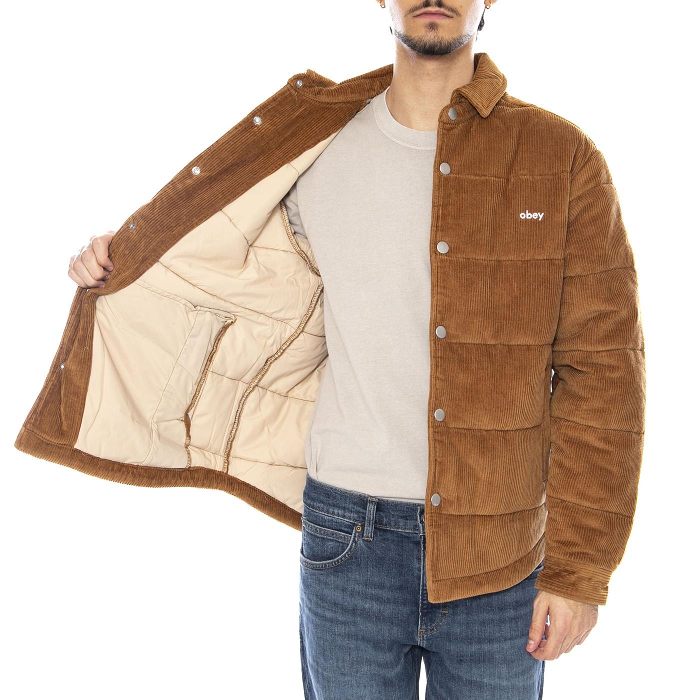 Grand Cord Shirt Jacket Brown - Giacca Uomo Marrone 121160051 CTU OBEY 