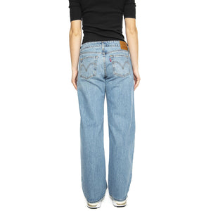 Low Loose Med Indigo Worn In - Pantaloni Denim Jeans Donna Blu A5566-0005  LEVIS 