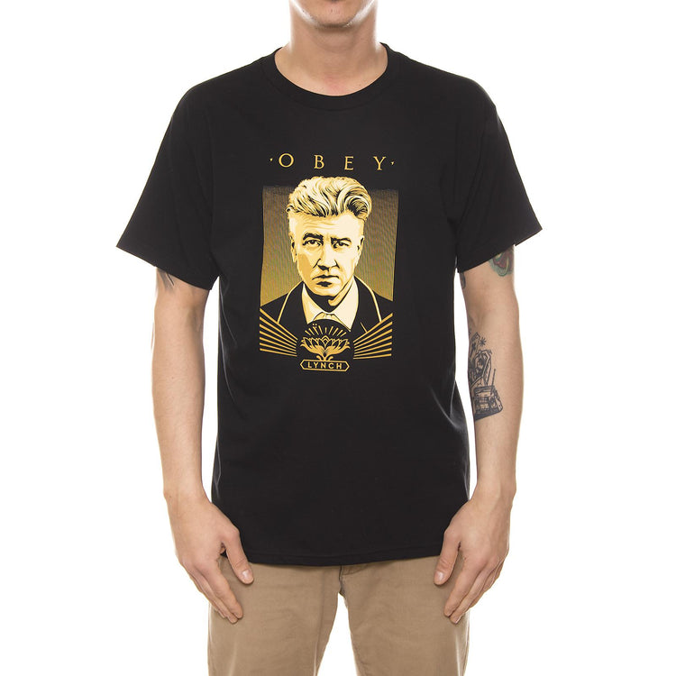 DAVID LYNCH AWARENESS PREMIUM S/S TEE BLACK 165361451-BLK  OBEY 