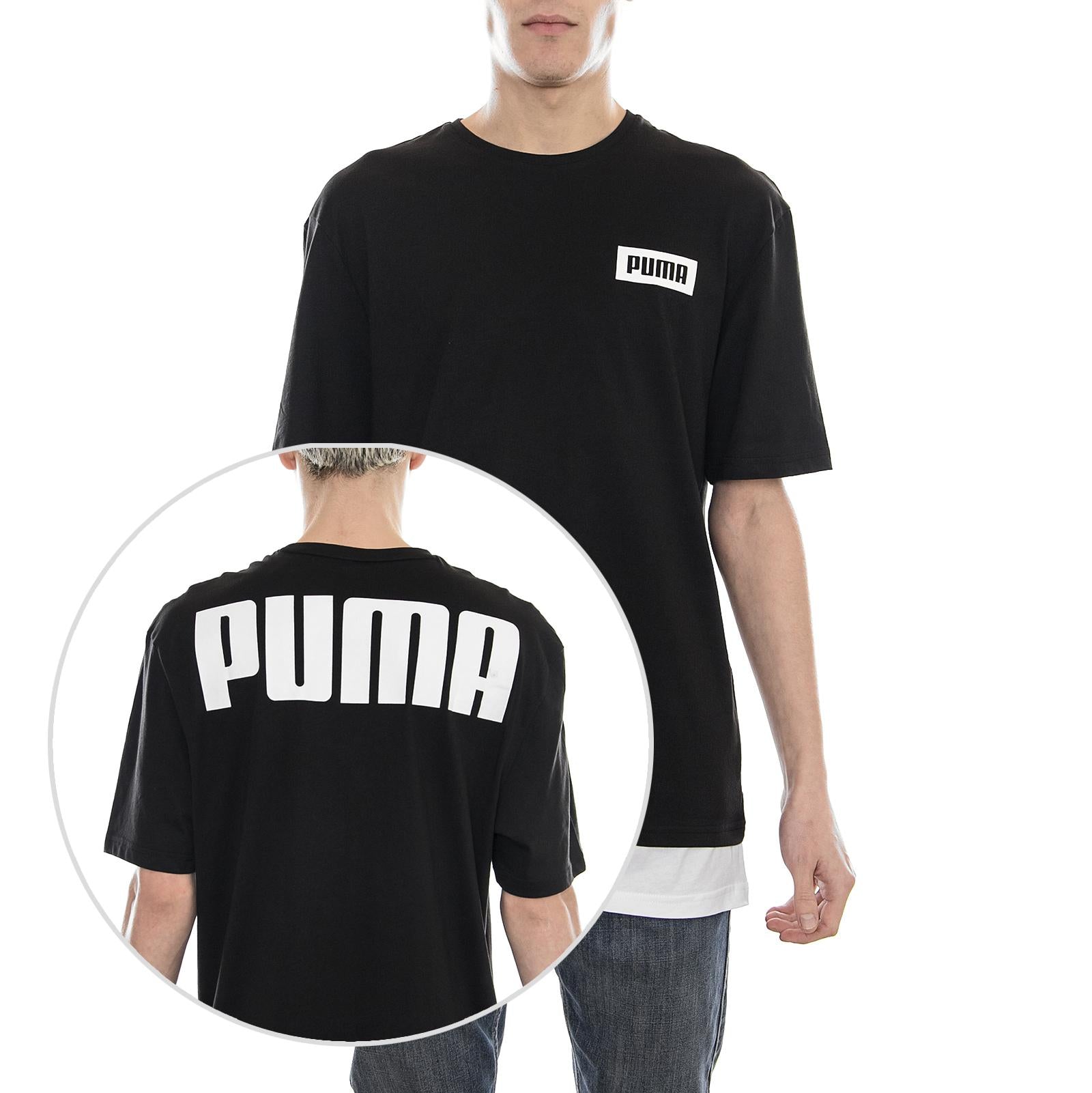 Rebel Tee Cotton Black 85006801  PUMA 