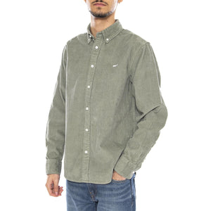 Grafton Cord Woven -- Camicia a Maniche Lunghe Uomo Velluto Laurel Wreath 181200399 LWR OBEY 