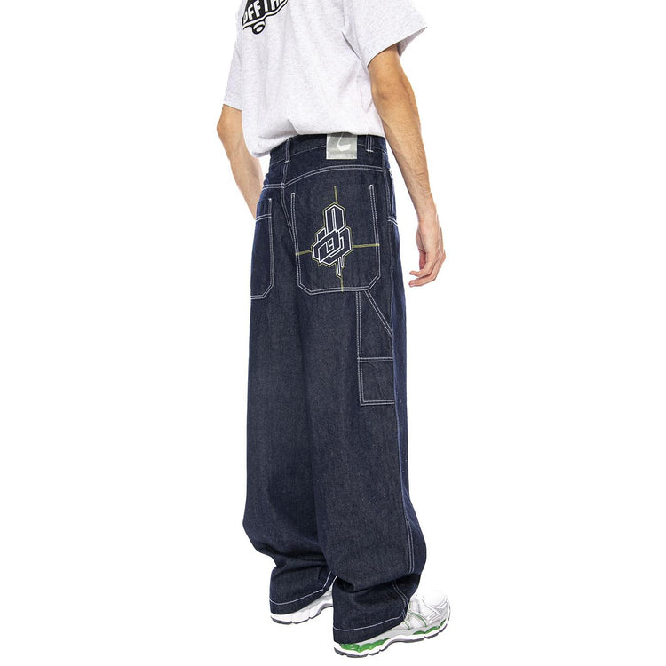 Pantolone Lungo T. Denim Blu Lav Ammorbidito - Pantaloni Denim Jeans Uomo Blu R.GIALLO-L-DNMB-001 . BLUESKIN 