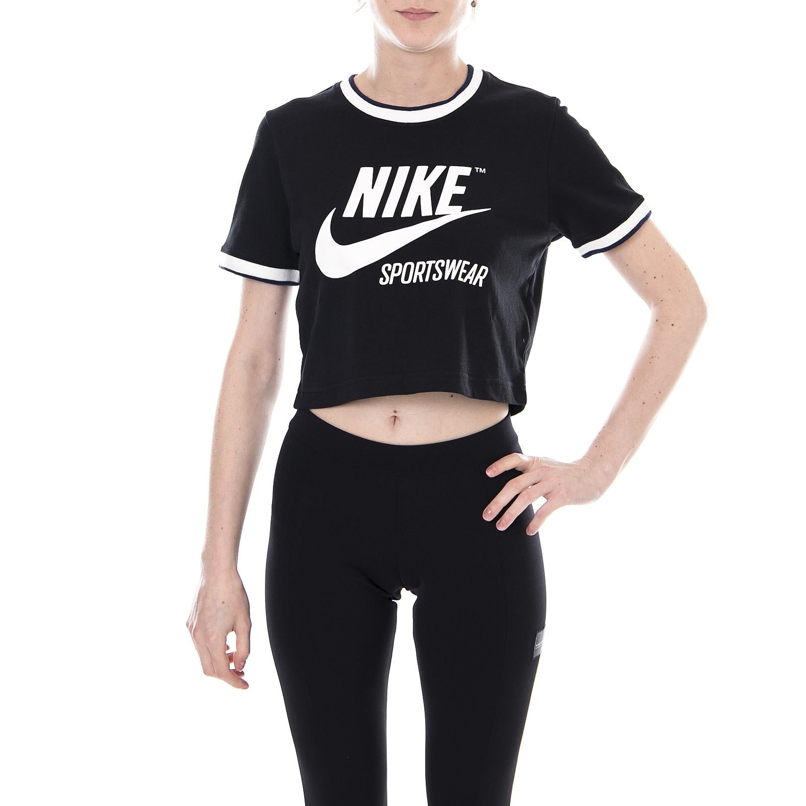 Women s Nike Sportswear Top BLACK AA1184-010  NIKE 