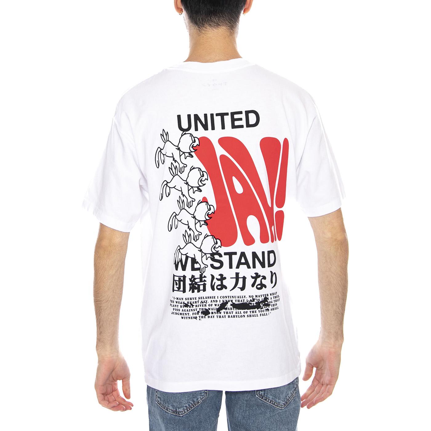 UNITED WE STAND TS White -- Maglietta Girocollo Uomo Bianca I036399. 02.67 EDWIN 