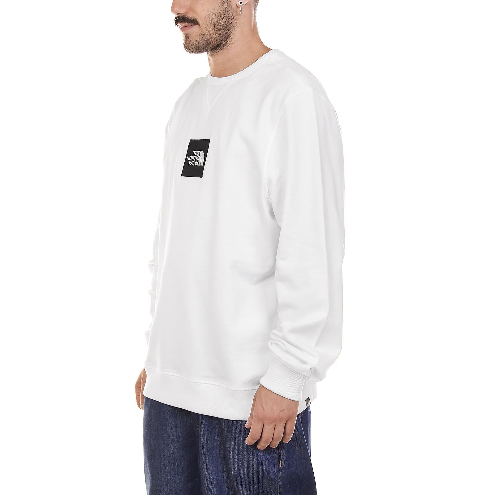 M FINE CREW SWEA LHT TNF WH/TNF WH T92S54LG5  THE NORTH FACE 