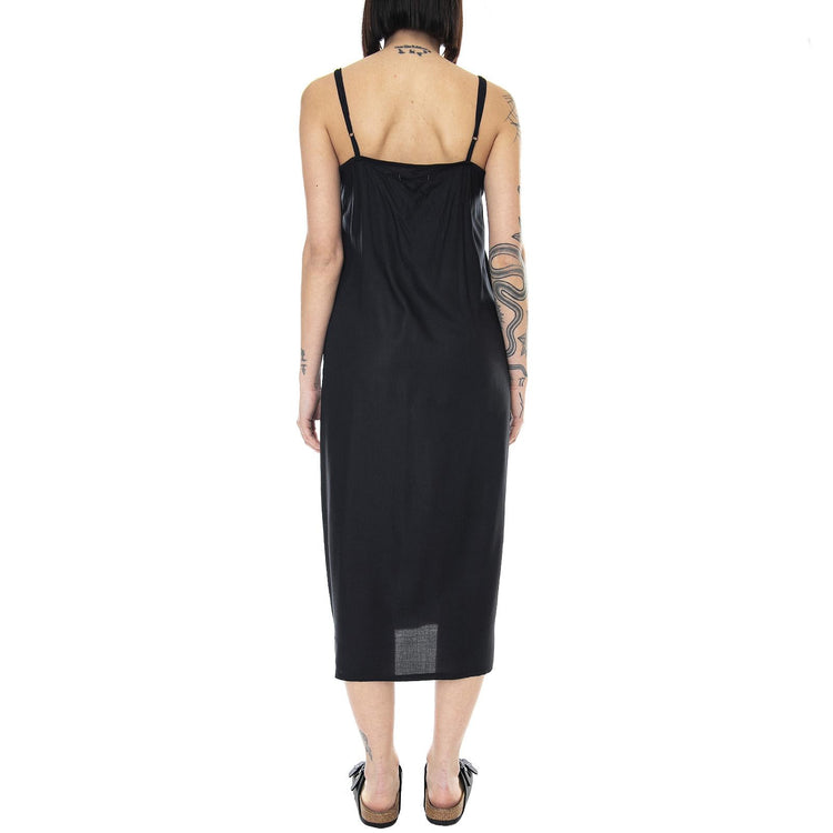 Womens Night Fever Midi Dress - Black - Abito Donna Nero 01232-BLACK . BRIXTON 