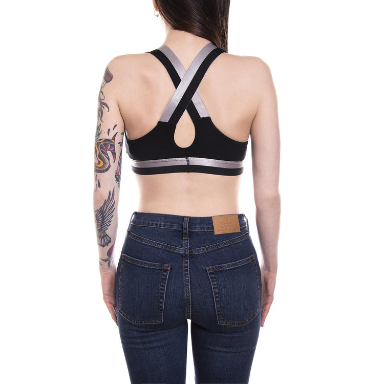 METALLIC X BACK TOP BLACK 213049-BLACK  STUSSY 