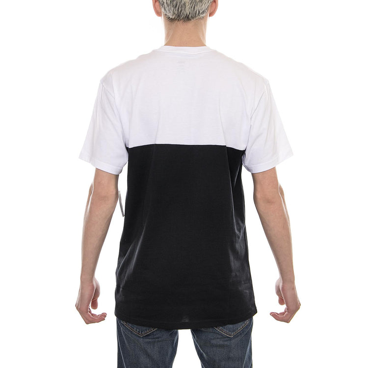MN COLORBLOCK TEE WHITE-BLACK VA3CZDYB2  VANS 