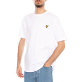 Popcorn Jacquard T-shirt White - T-shirt col rond Homme Blanc LYLE & SCOTT
