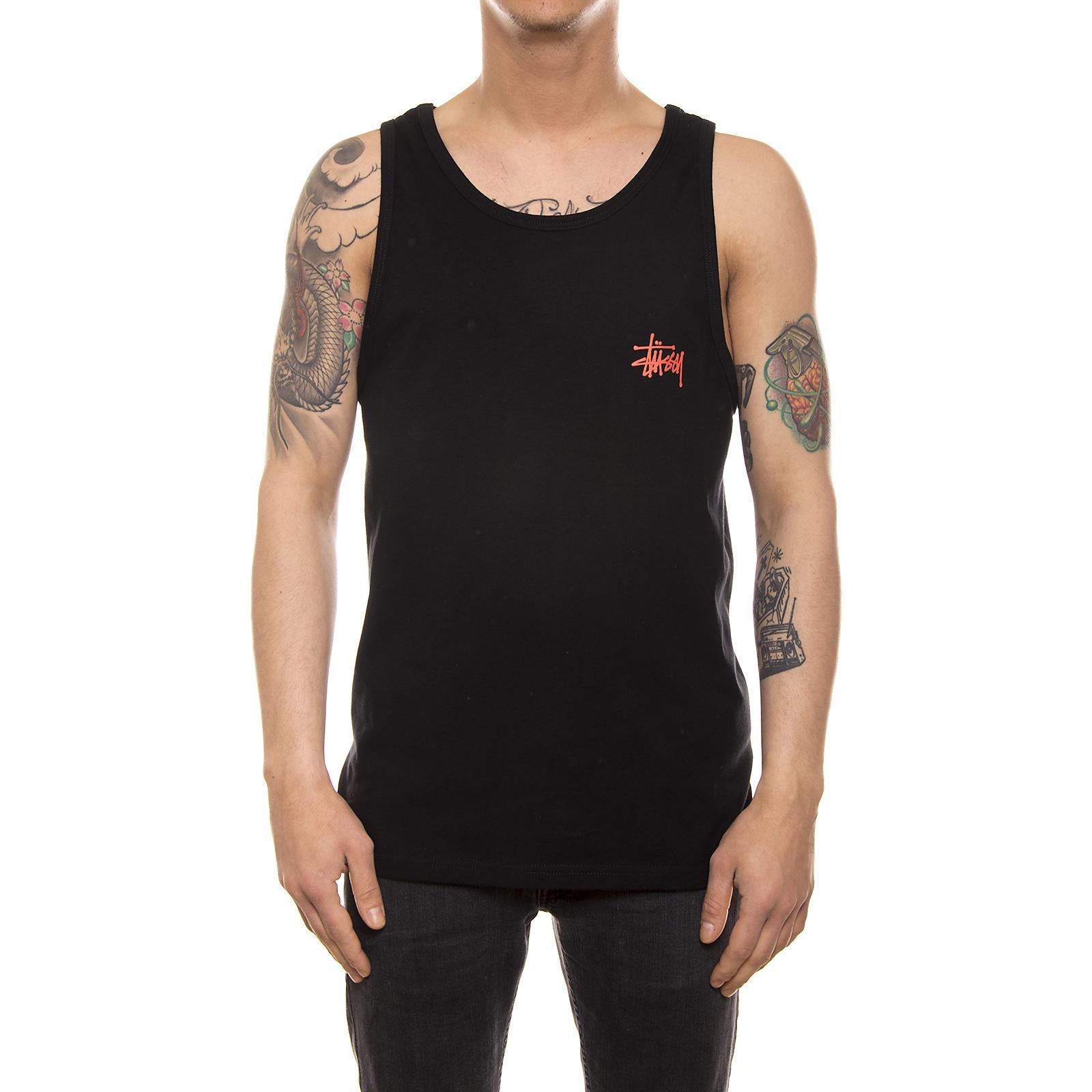 BASIC STUSSY TANK BLACK 1934003-BLACK  STUSSY 