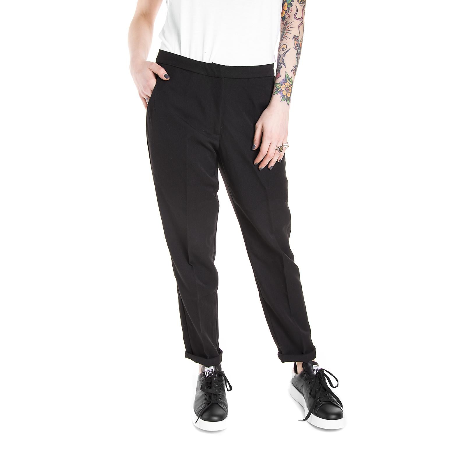 Wm Halle Pants - Black - Pantaloni Chino Donna Neri 6170e54-999 . MINIMUM 
