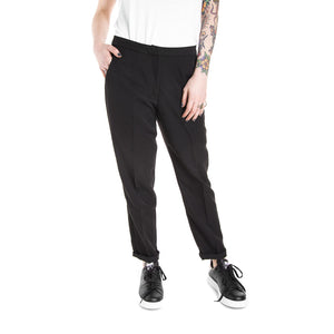 Wm Halle Pants - Black - Pantaloni Chino Donna Neri 6170e54-999 . MINIMUM 
