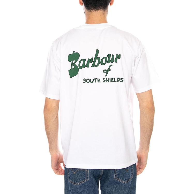 OS FIT ARCHIVE LOGO T-SHIRT - Maglietta Girocollo Uomo Bianca MTS1569 WH11 BARBOUR 