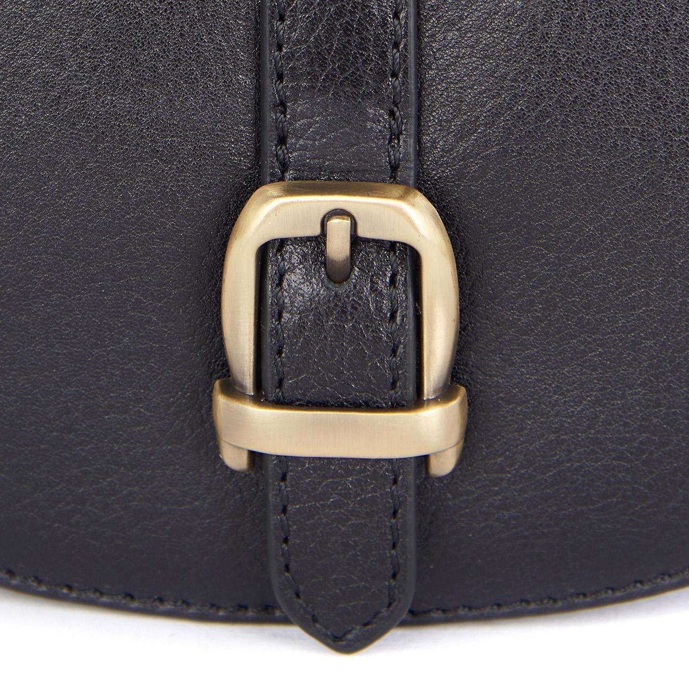 Laire Leather Saddle Bag Black - Borsa a Tracolla Nera LBA0349-BK11  BARBOUR 