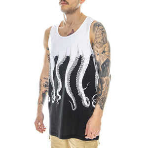 Original Tanktop - Black / White - Canotta Uomo Nera / Bianca 18SOTT01-BLACK-WHITE  OCTOPUS 