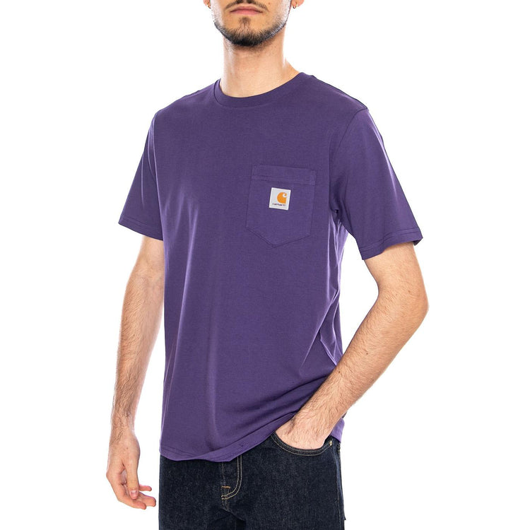 S/S Pocket T-Shirt Calla - Maglietta Girocollo Uomo Viola I030434 3IIXX CARHARTT WIP 